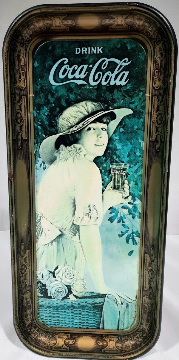 WWI Girl Coca Cola Serving Tray