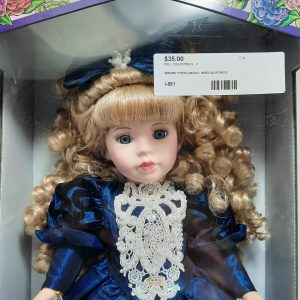 Camellia Garden Girl in Blue Dress Porcelain Doll