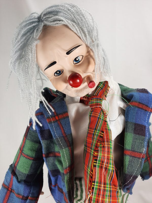 Porcelain Hobo Clown Doll