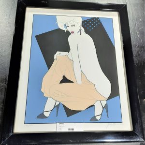 Vintage Patrick Nagel "Lady in Tan Pants"