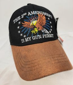 The 2nd Amendment Is My Gun Permit Hat Eagle black