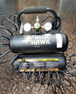 blue hawk 2 gal air compressor