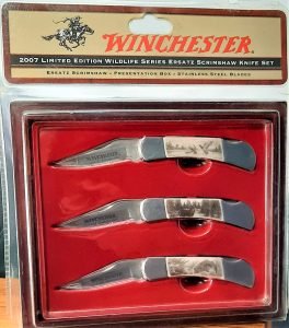 2007 wildlife series knife set limited edition